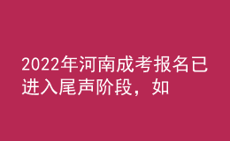 2022年河南成考報(bào)名已進(jìn)入尾聲階段，如何有效避免踩坑?