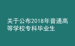 關于公布2018年普通高等學校?？飘厴I(yè)生升入本科階段學習招生計劃的通知