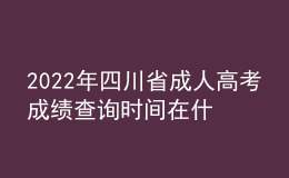 2022年四川省成人高考成績查詢時(shí)間在什么時(shí)候？成人高考分?jǐn)?shù)線多少才及格？