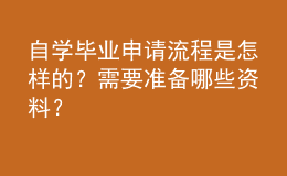 自學(xué)畢業(yè)申請流程是怎樣的？需要準(zhǔn)備哪些資料？ 