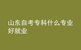山東自考專科什么專業(yè)好就業(yè) 