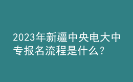 2023年新疆中央電大中專報名流程是什么？