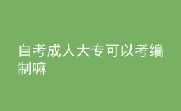 自考成人大?？梢钥季幹坡?