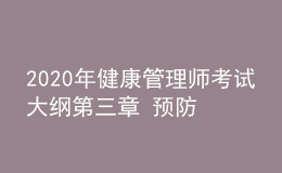 2020年健康管理師考試大綱第三章 預(yù)防醫(yī)學(xué)基礎(chǔ)知識