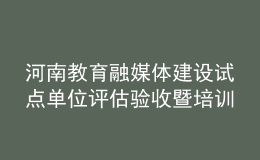 河南教育融媒體建設試點單位評估驗收暨培訓會舉行