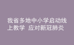 我省多地中小學(xué)啟動(dòng)線(xiàn)上教學(xué) 應(yīng)對(duì)新冠肺炎疫情