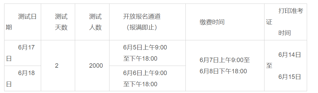2023年6月廣西百色市普通話考試時間：6月17、18日